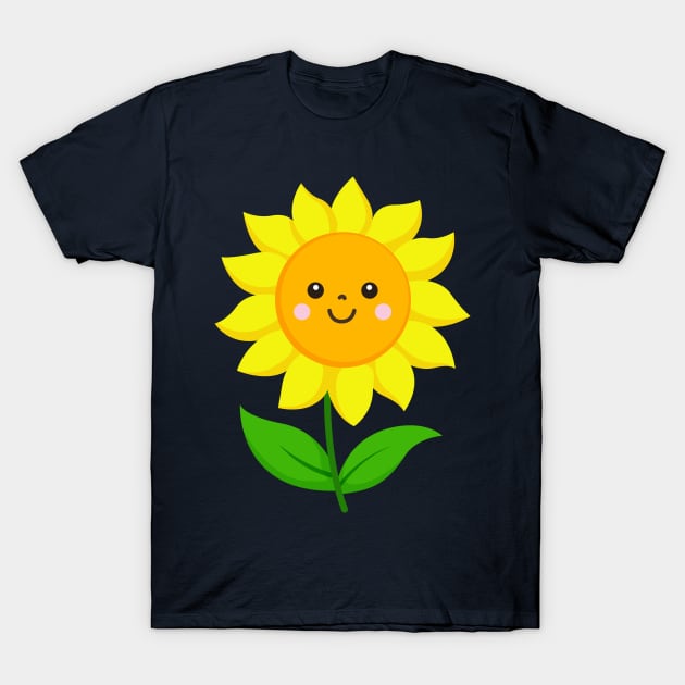 Happy Sunflower T-Shirt by samshirts